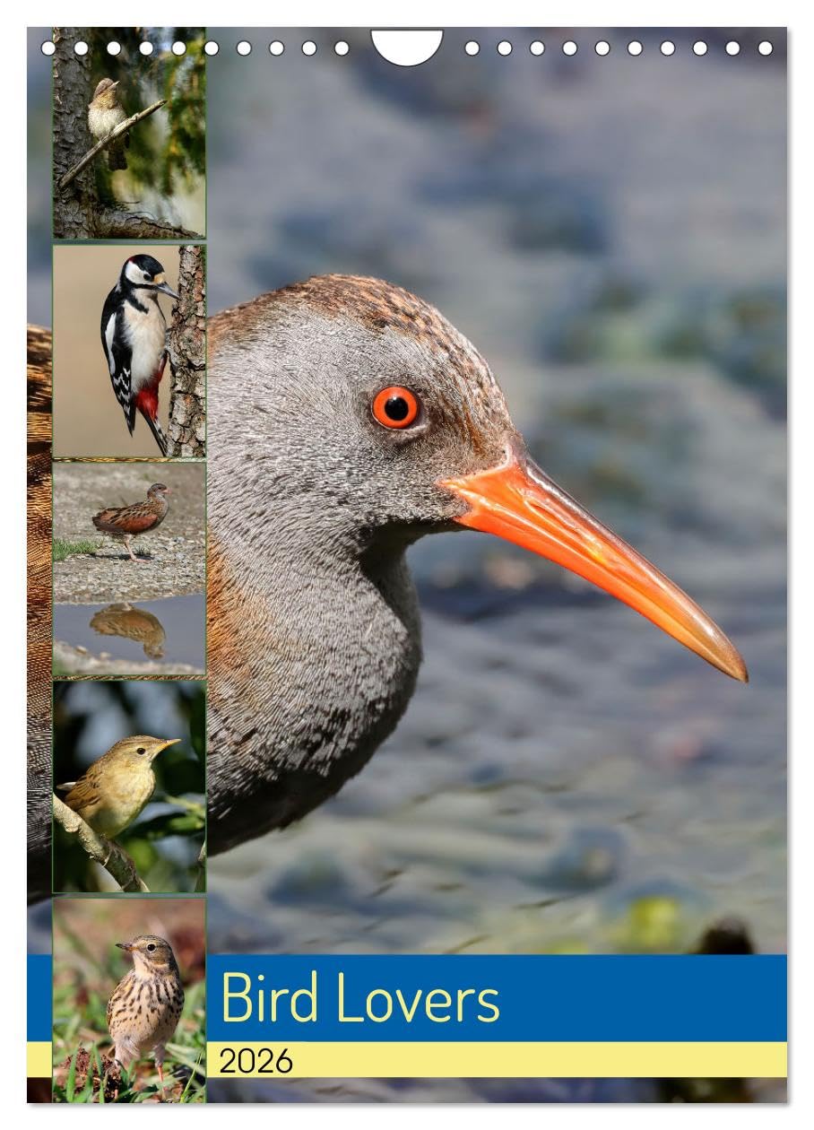 Bird Lovers (Wall Calendar 2026 DIN A4 portrait), CALVENDO 12 Month Wall Calendar: Twelve Great Bird Portraits Natural Sciences
