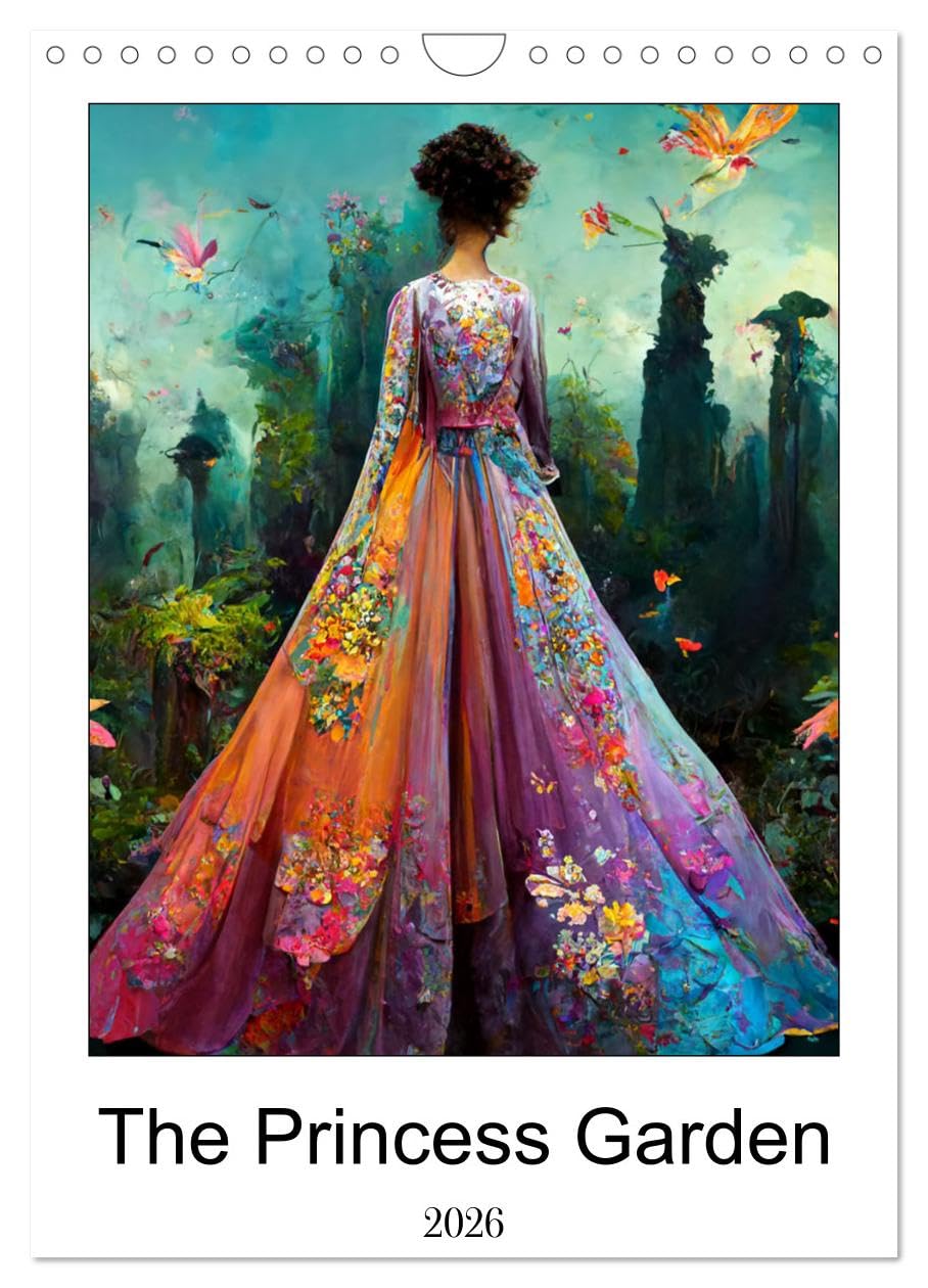 The Princess Garden (Wall Calendar 2026 DIN A4 portrait), CALVENDO 12 Month Wall Calendar: Princess's garden is a dream garden. Full of colour and ... insects, this garden can be yours every day. Social Sciences