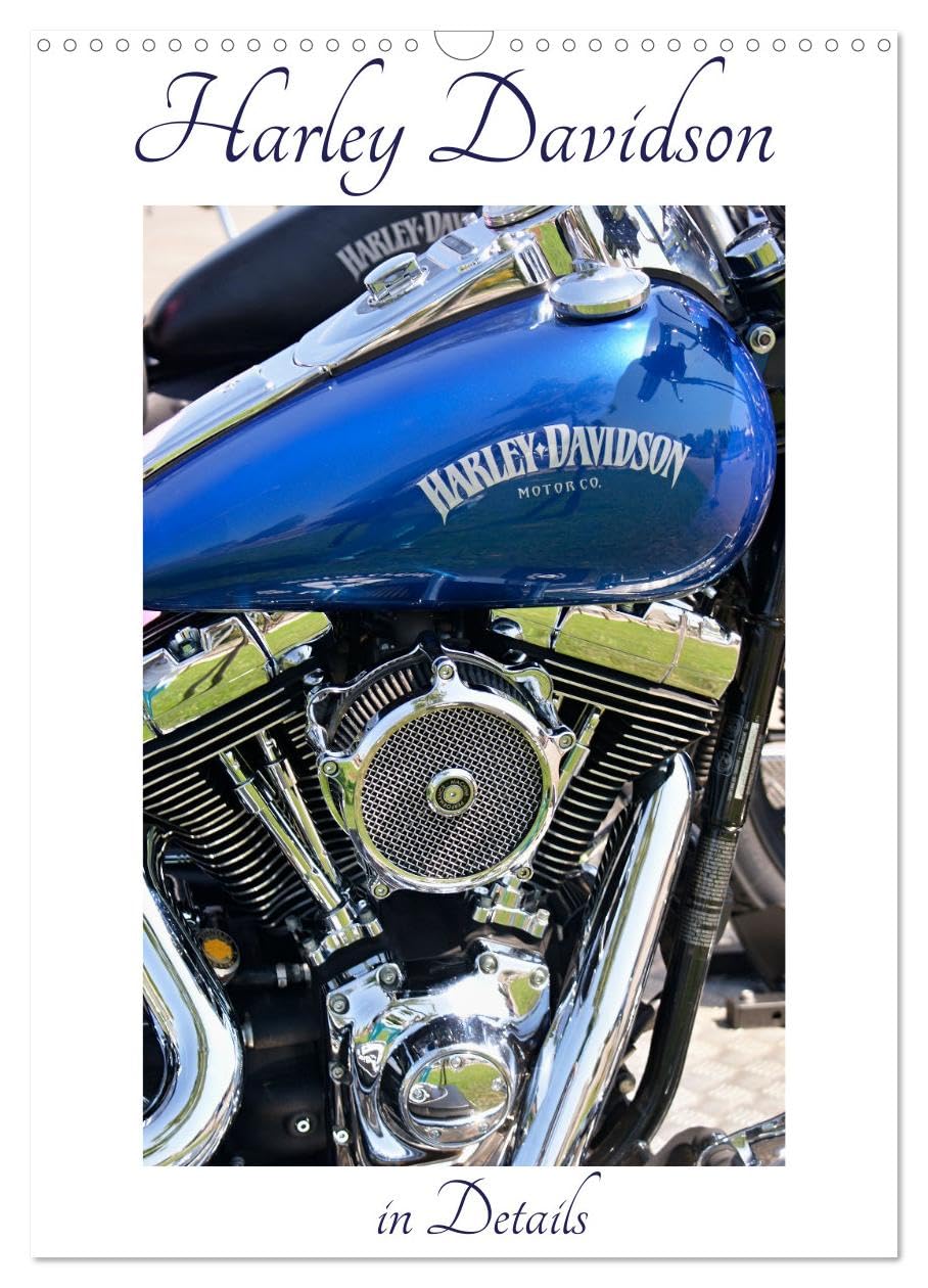 Harley Davidson in Details (Wall Calendar 2026 DIN A3 portrait), CALVENDO 12 Month Wall Calendar: A calendar with only engine and tank photos Photography
