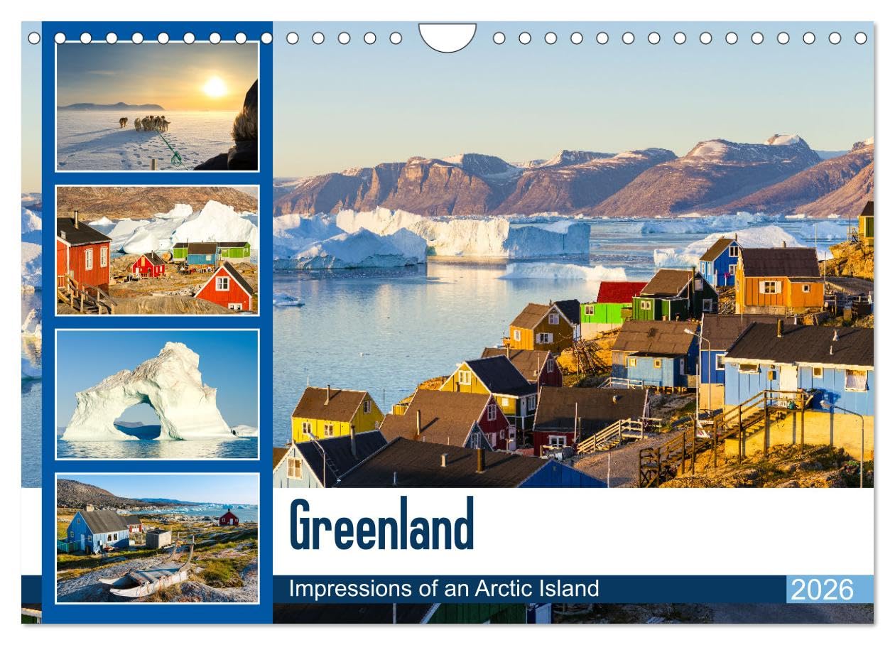 Greenland - Impressions of an Arctic Island (Wall Calendar 2026 DIN A4 landscape), CALVENDO 12 Month Wall Calendar: A journey through the largest island in the world in all seasons Leisure, Home & Garden