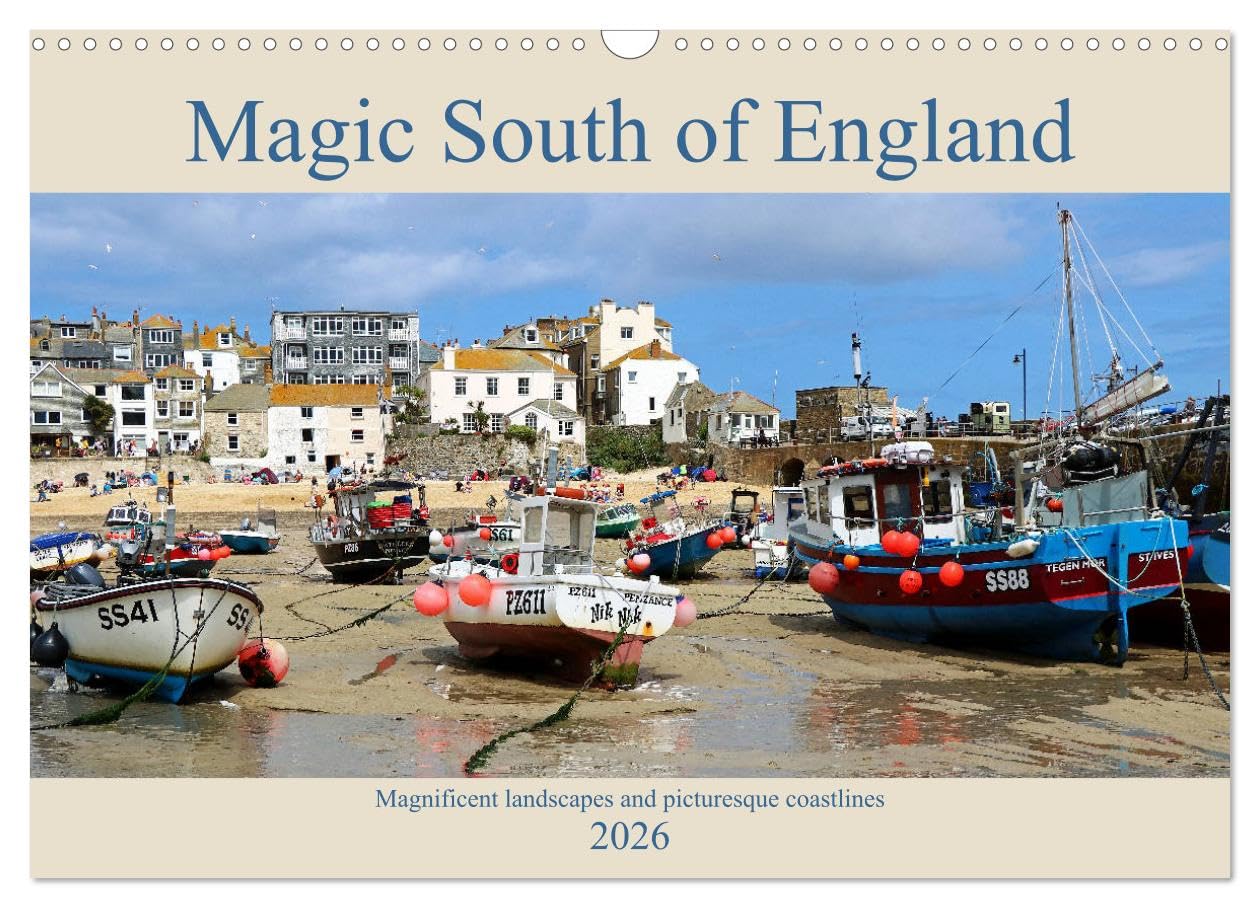 Magic South of England (Wall Calendar 2026 DIN A3 landscape), CALVENDO 12 Month Wall Calendar: Magnificent landscapes and picturesque coastlines Leisure, Home & Garden