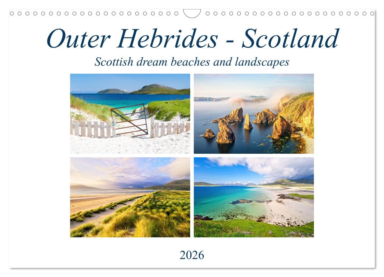 Outer Hebrides - Scotland Scottish dream beaches and landscapes (Wall Calendar 2026 DIN A3 landscape), CALVENDO 12 Month Wall Calendar: Photo tour around the Outer Hebrides in western Scotland Leisure, Home & Garden