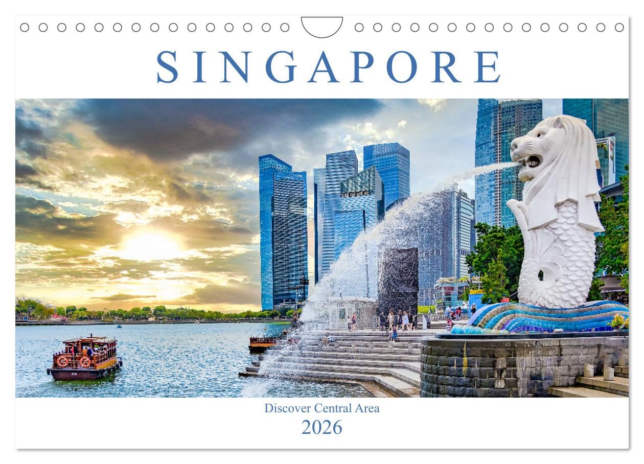 Singapore - Discover Central Area (Wall Calendar 2026 DIN A4 landscape), CALVENDO 12 Month Wall Calendar: Spectacular pictures from the Central Area of Singapore. Leisure, Home & Garden