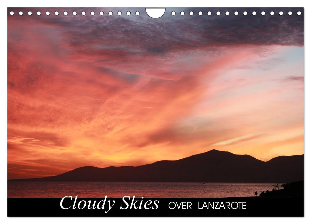 Cloudy skies over Lanzarote (Wall Calendar 2026 DIN A4 landscape), CALVENDO 12 Month Wall Calendar: Dramatic skies and sundowns over the beautiful landscape of Lanzarote island Leisure, Home & Garden