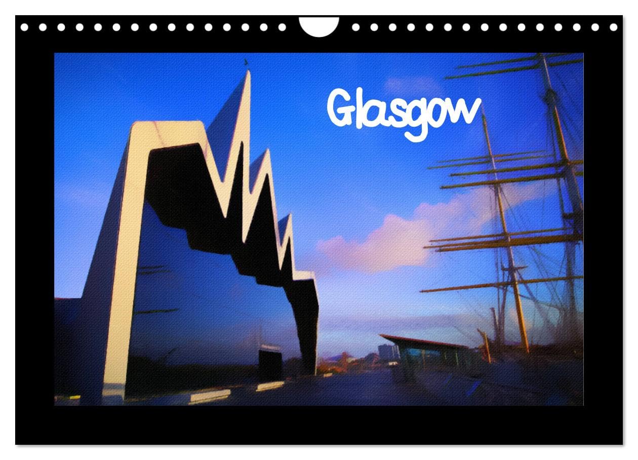 Glasgow (Wall Calendar 2026 DIN A4 landscape), CALVENDO 12 Month Wall Calendar: 12 scenes of Glasgow depicted in pencil by Graeme Heddle Leisure, Home & Garden