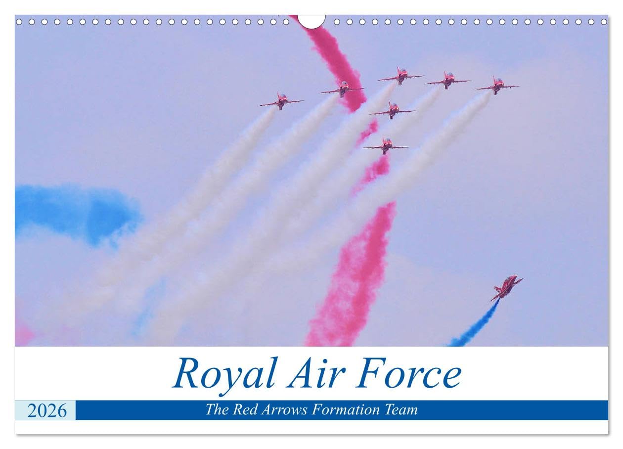 Royal Air Force The Red Arrows Formation Team (Wall Calendar 2026 DIN A3 landscape), CALVENDO 12 Month Wall Calendar: World famous Red Arrows Formation Team Books
