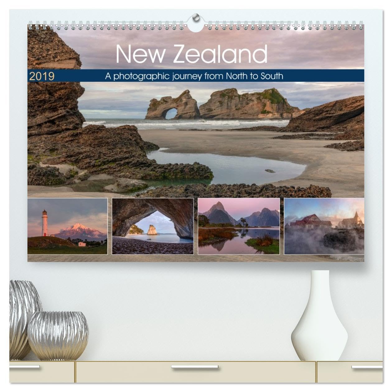 New Zealand, a photographic journey from North to South (High Quality Premium Wall Calendar 2026 DIN A2 landscape),CALVENDO 12 Month Wall Calendar: Be ... landscape of this world - New Zealand! Leisure, Home & Garden