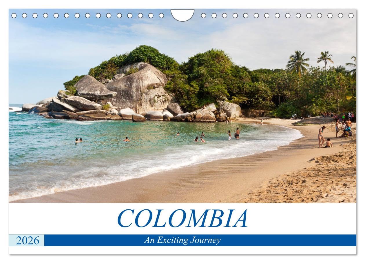 Colombia - An Exciting Journey (Wall Calendar 2026 DIN A4 landscape), CALVENDO 12 Month Wall Calendar: The Highlights of Colombia in Impressive Pictures Film, Art & Culture