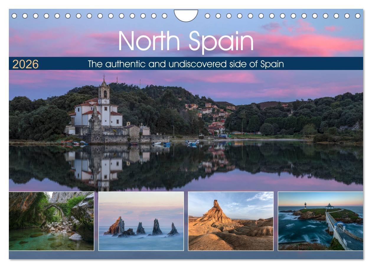 North Spain, the authentic and undiscovered side of Spain (Wall Calendar 2026 DIN A4 landscape), CALVENDO 12 Month Wall Calendar: Beyond a typical ... offers an unique landscape and seascape. Leisure, Home & Garden