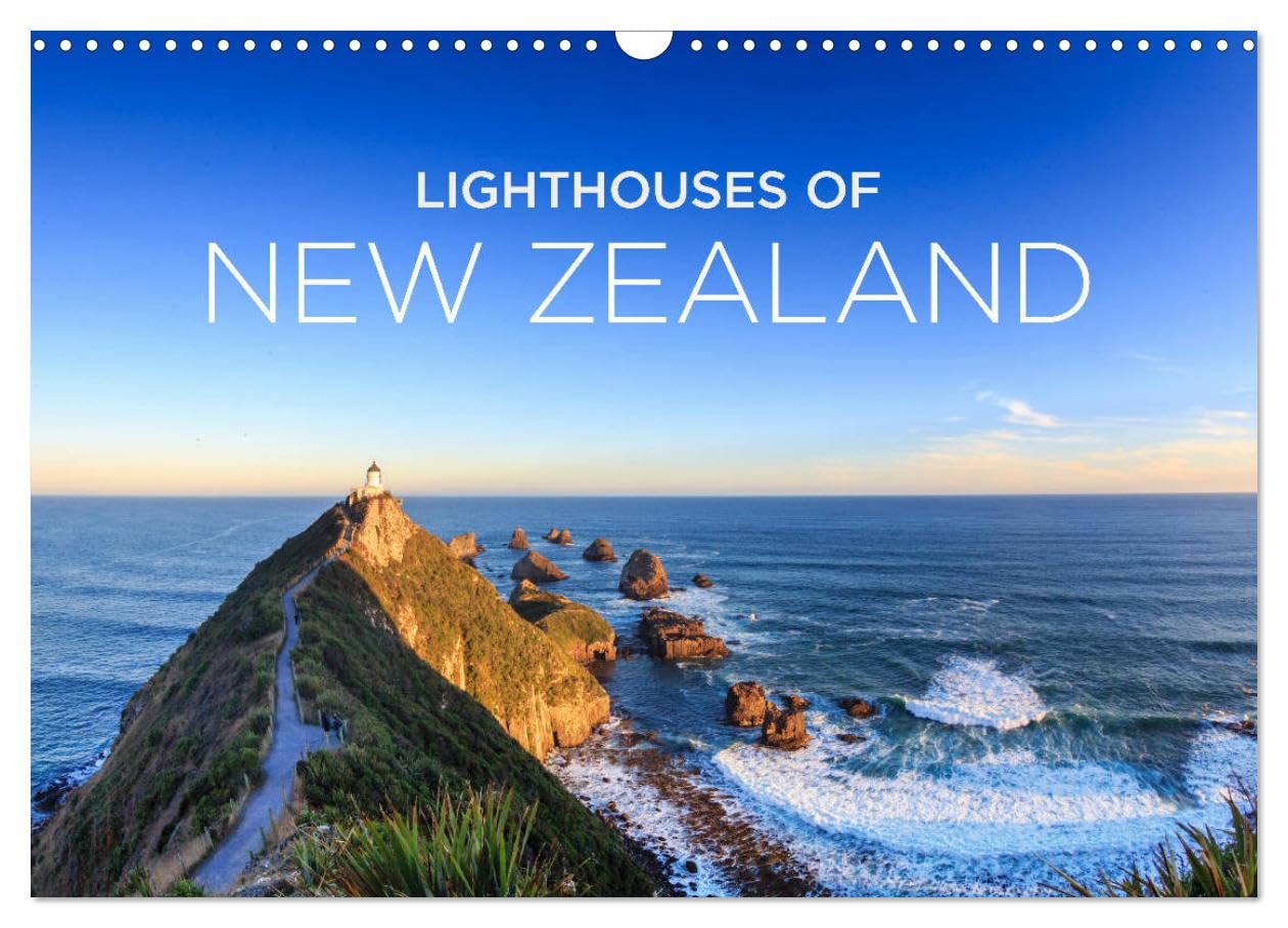 Lighthouses of New Zealand (Wall Calendar 2026 DIN A3 landscape), CALVENDO 12 Month Wall Calendar: The most beautiful lighthouses in New Zealand. Film, Art & Culture
