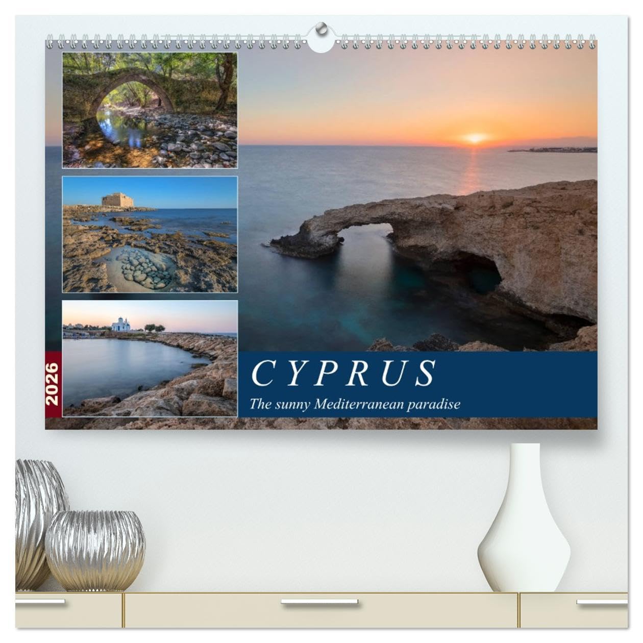 Cyprus, the sunny Mediterranean paradise (High Quality Premium Wall Calendar 2026 DIN A2 landscape),CALVENDO 12 Month Wall Calendar: Discover an island full of fascinating culture and landscapes. Leisure, Home & Garden