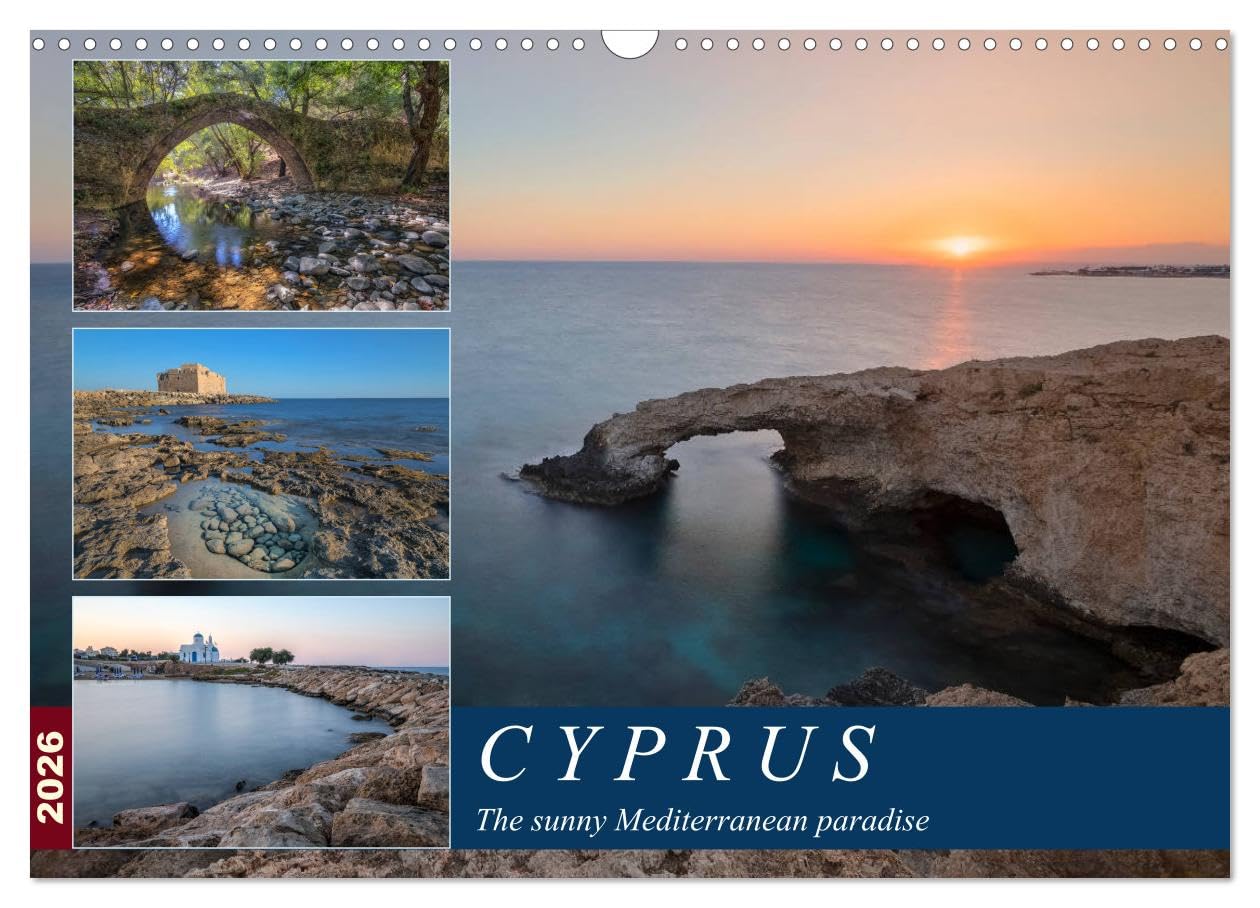 Cyprus, the sunny Mediterranean paradise (Wall Calendar 2026 DIN A3 landscape), CALVENDO 12 Month Wall Calendar: Discover an island full of fascinating culture and landscapes. Leisure, Home & Garden