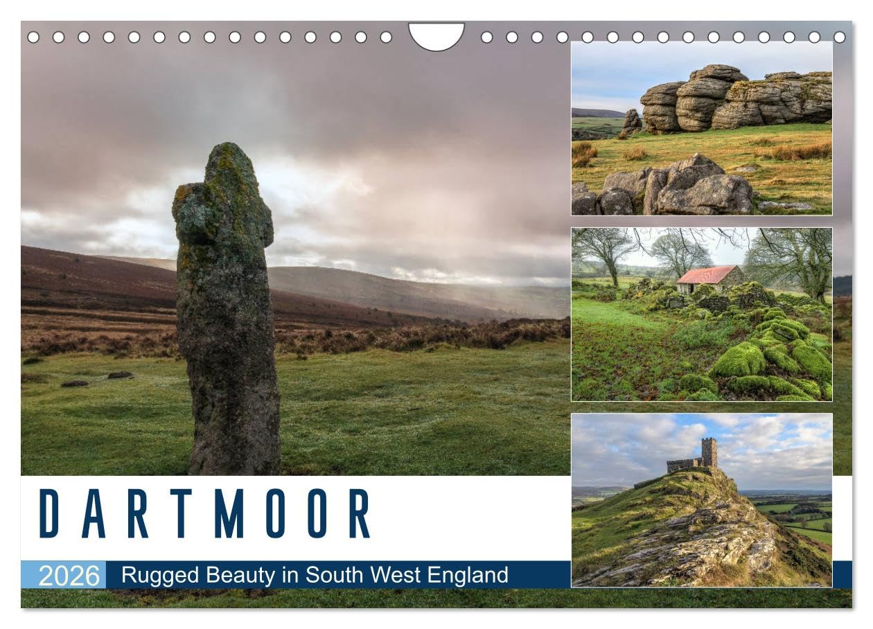 Dartmoor (Wall Calendar 2026 DIN A4 landscape), CALVENDO 12 Month Wall Calendar: Rugged beauty in South West England Leisure, Home & Garden