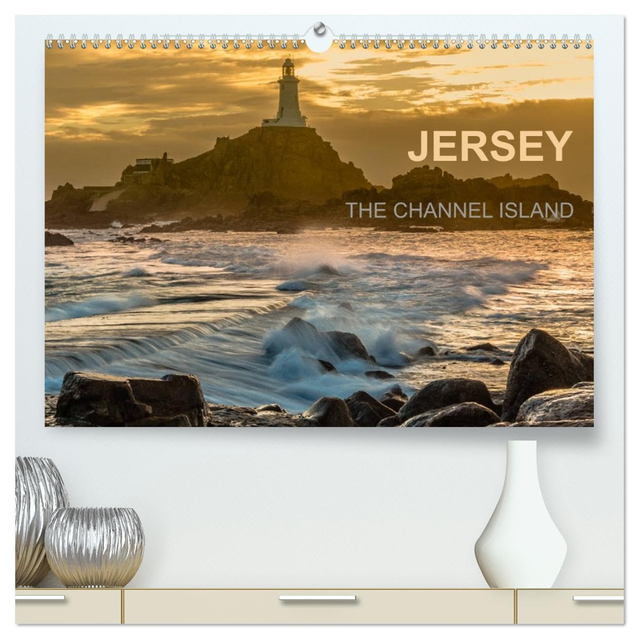 JERSEY THE CHANNEL ISLAND (High Quality Premium Wall Calendar 2026 DIN A2 landscape),CALVENDO 12 Month Wall Calendar: Discover impressive views of Jersey Leisure, Home & Garden