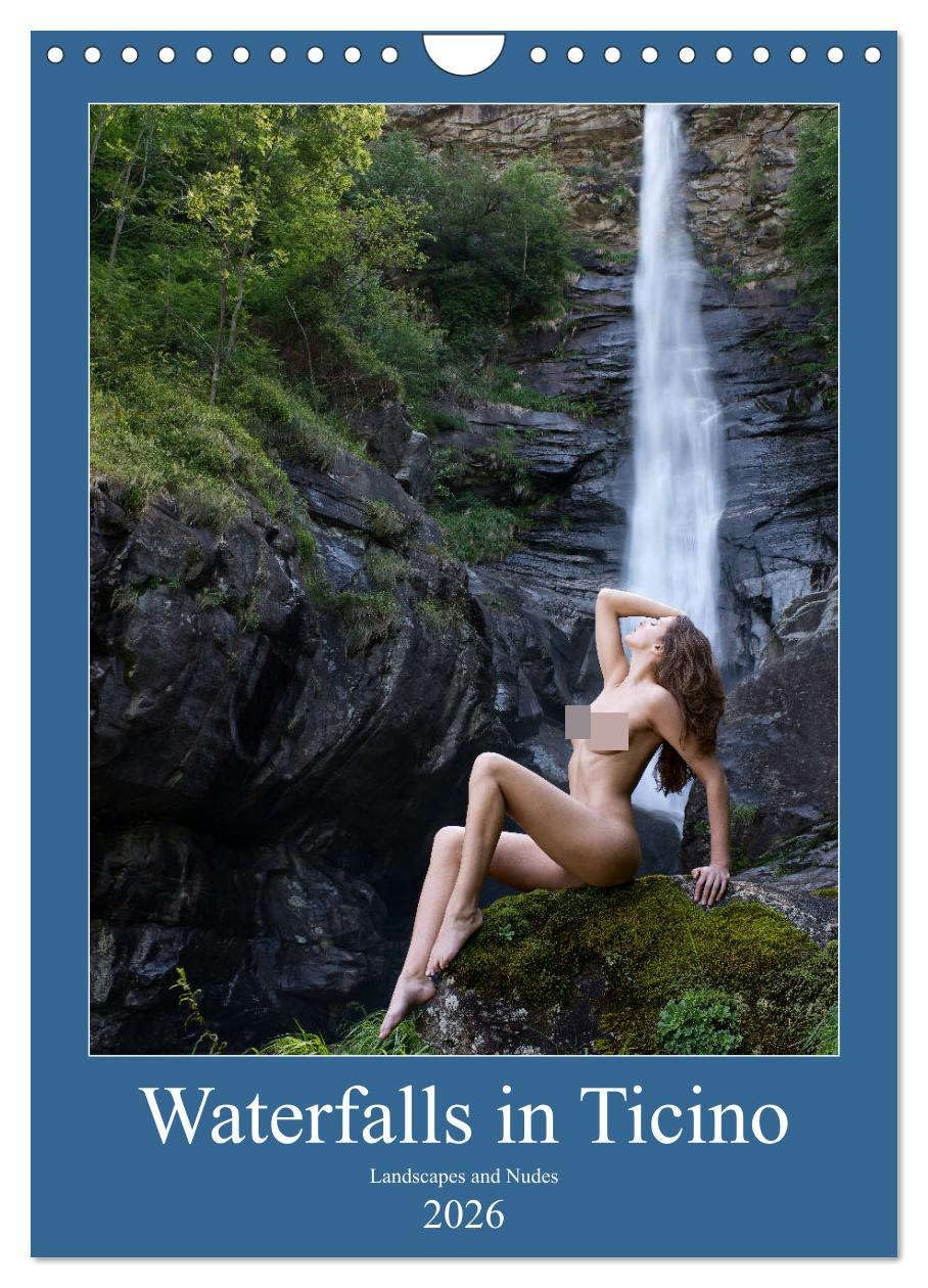 Waterfalls in Ticino (Wall Calendar 2026 DIN A4 portrait), CALVENDO 12 Month Wall Calendar: Landscapes and nudes in Ticino Photography