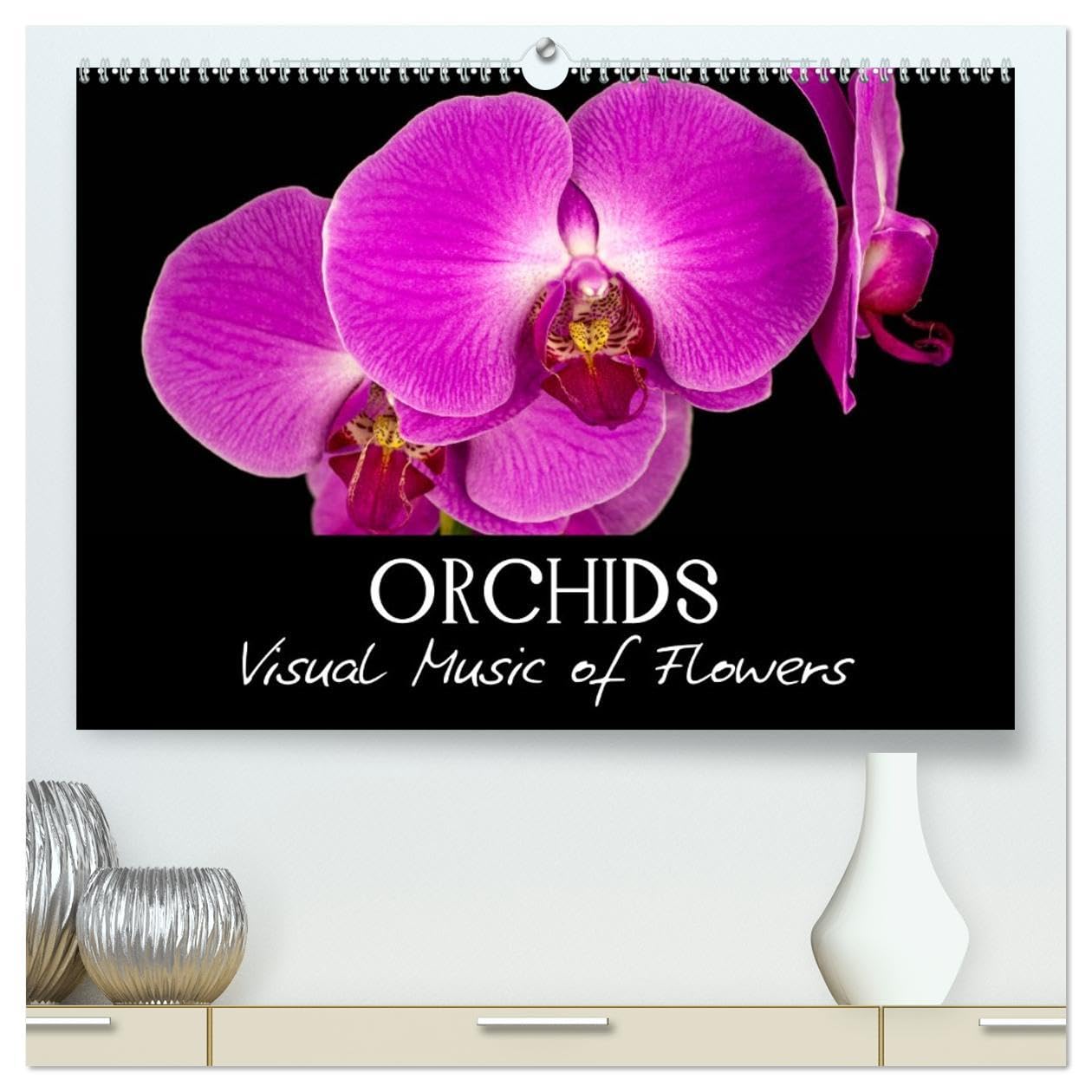 Orchids (High Quality Premium Wall Calendar 2026 DIN A2 landscape),CALVENDO 12 Month Wall Calendar: Visual Music of Flowers Social Sciences