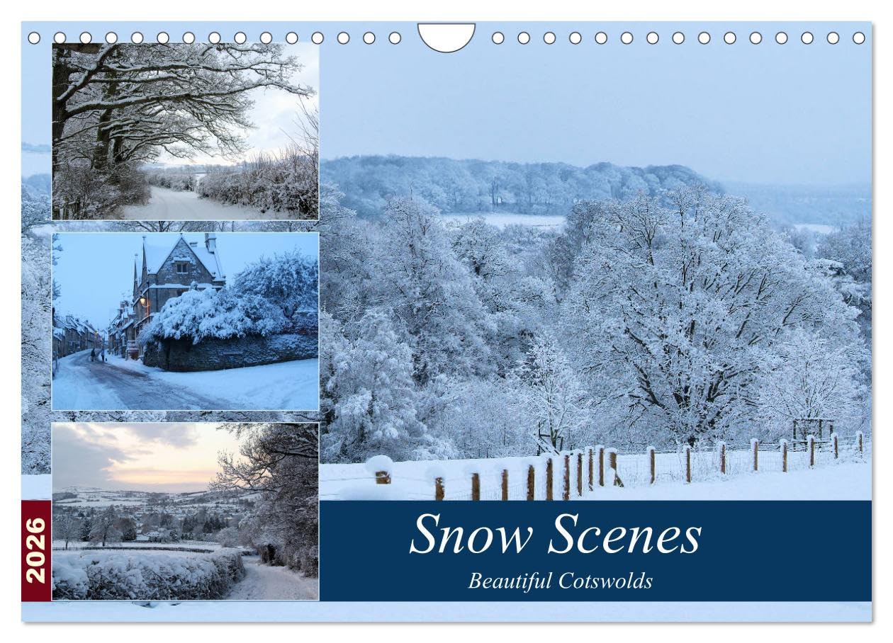 Snow Scenes (Wall Calendar 2026 DIN A4 landscape), CALVENDO 12 Month Wall Calendar: Winter scenes in the beautiful Cotswolds Books