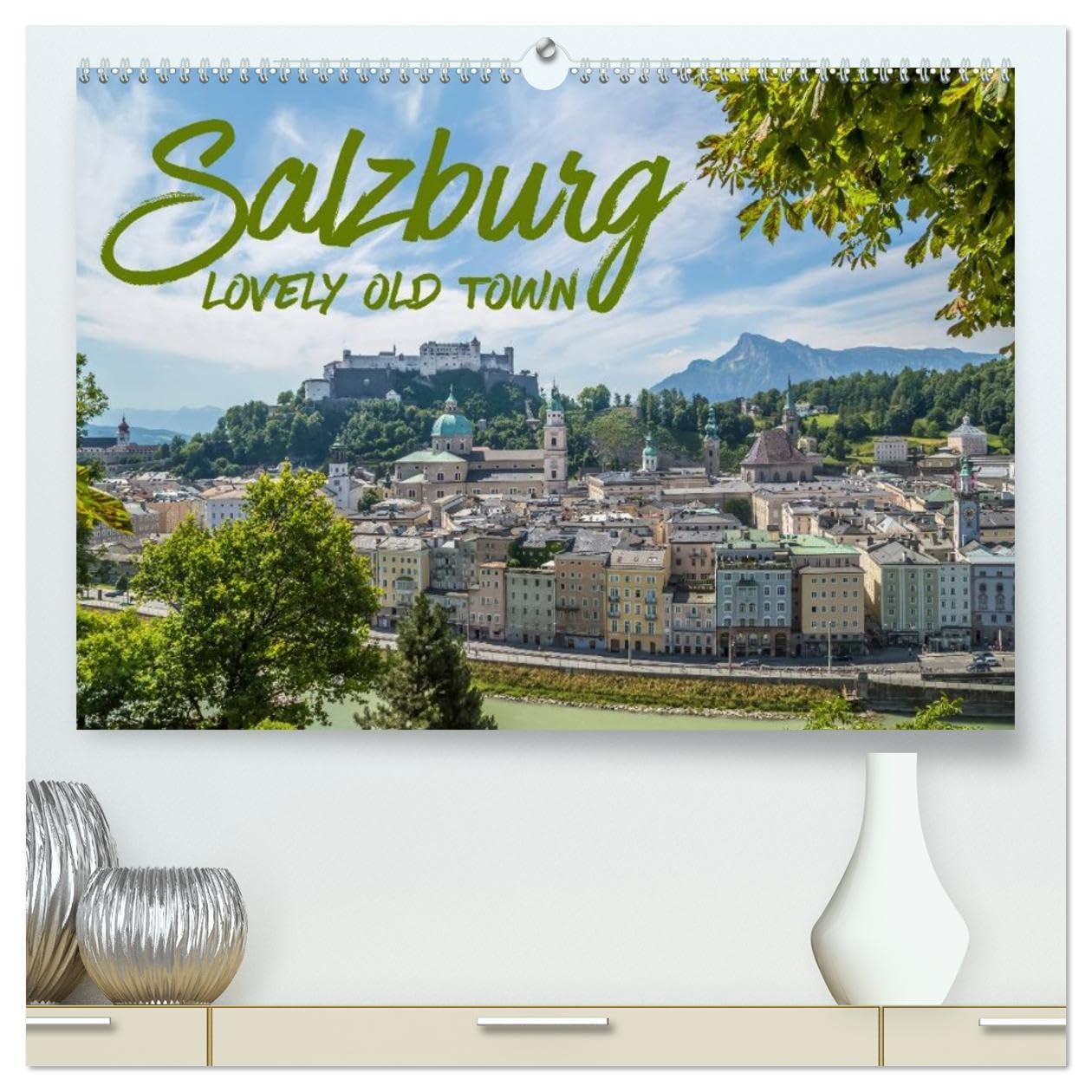 SALZBURG Lovely Old Town (High Quality Premium Wall Calendar 2026 DIN A2 landscape),CALVENDO 12 Month Wall Calendar: Picturesque cityscapes above the rooftops Leisure, Home & Garden