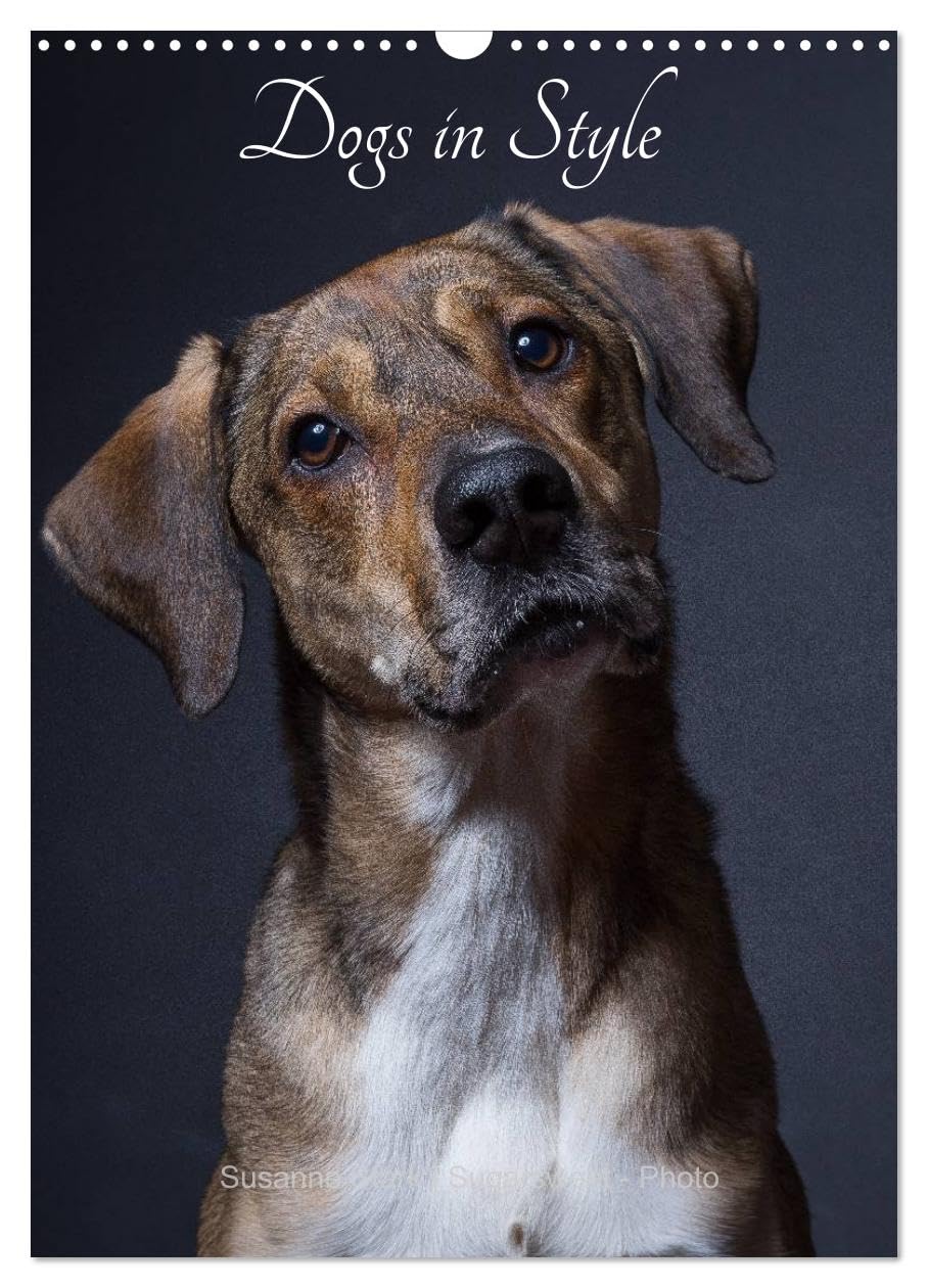 Dogs in Style (Wall Calendar 2026 DIN A3 portrait), CALVENDO 12 Month Wall Calendar: Portraits of beautiful dogs Natural Sciences