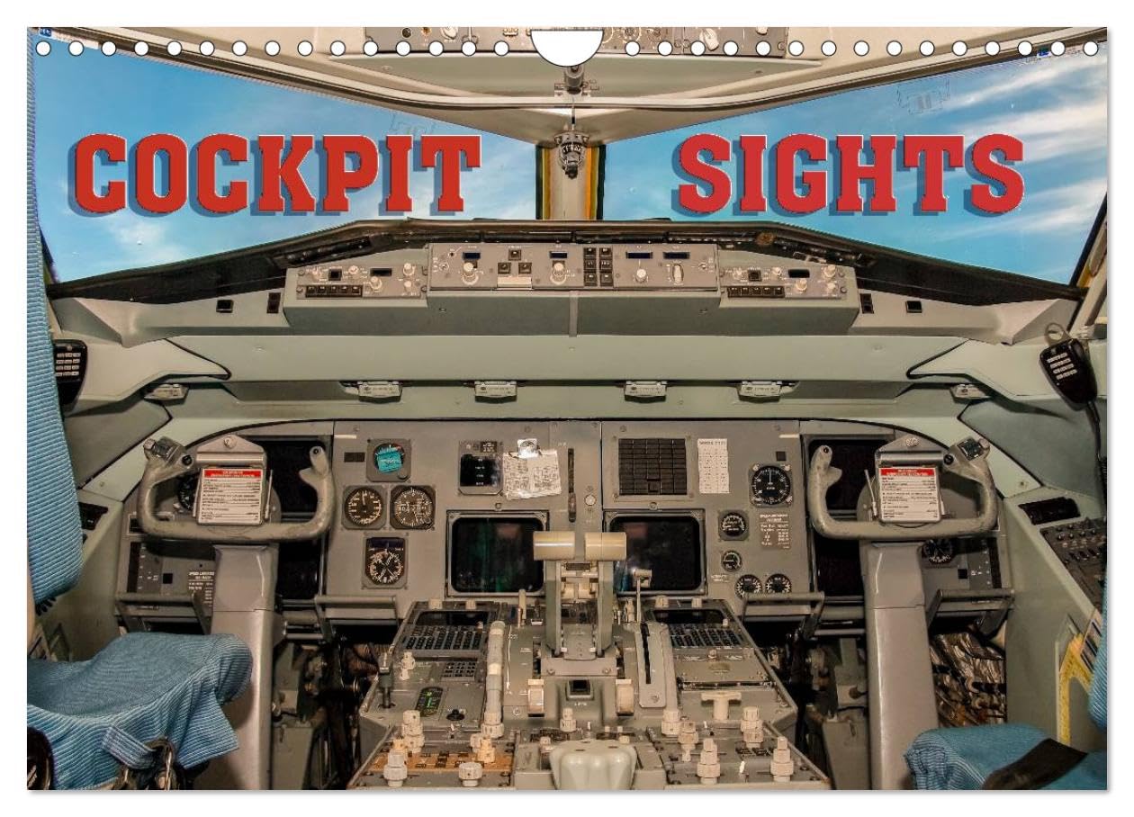 Cockpit sights (Wall Calendar 2026 DIN A4 landscape), CALVENDO 12 Month Wall Calendar: An exclusive collection of cockpits of civil and military airplanes and helicopters. Books
