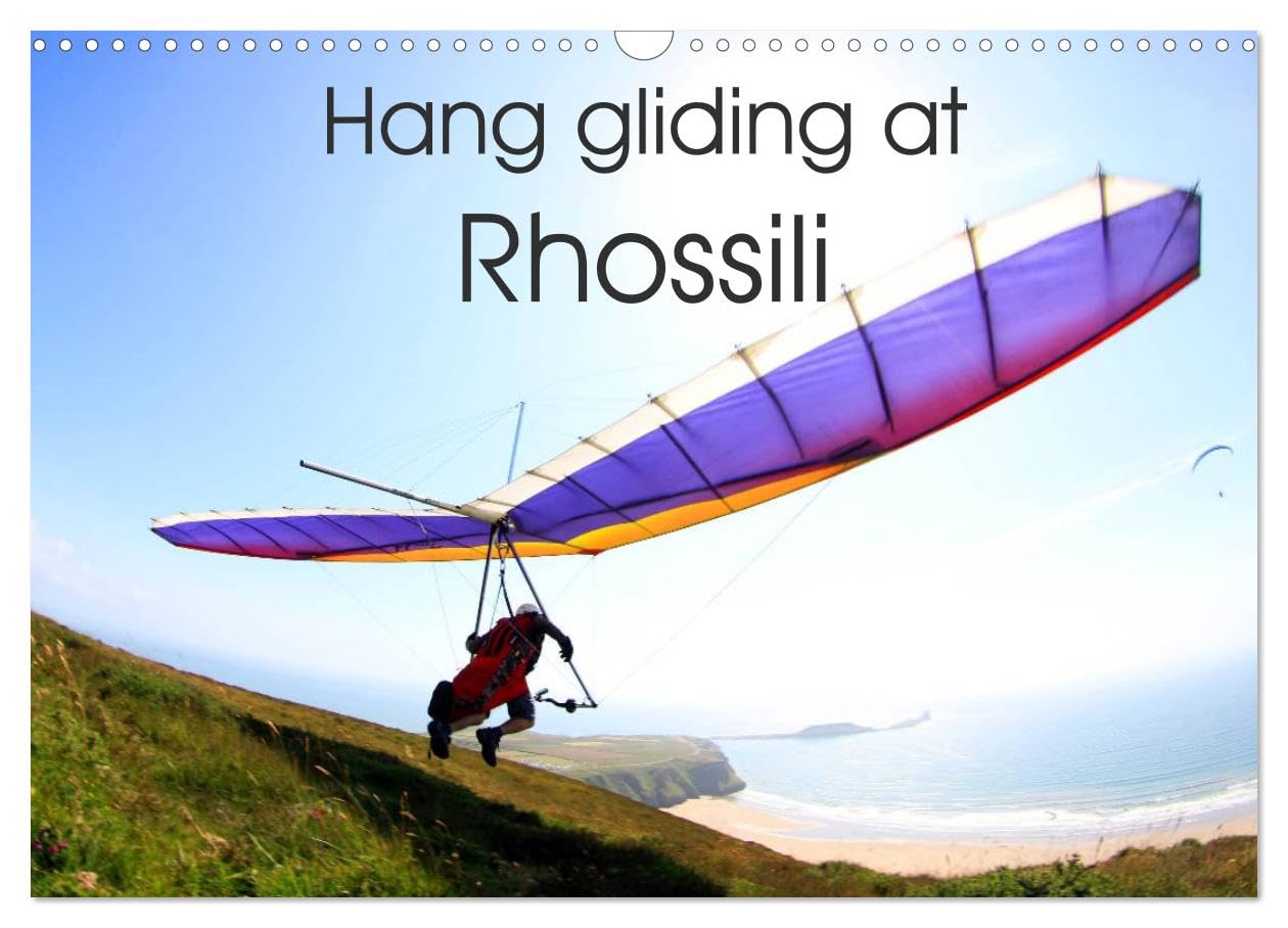 Hang gliding at Rhossili (Wall Calendar 2026 DIN A3 landscape), CALVENDO 12 Month Wall Calendar: Hang gliding photography Leisure, Home & Garden