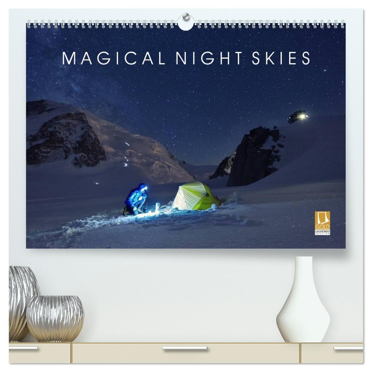 Magical Night Skies (High Quality Premium Wall Calendar 2026 DIN A2 landscape),CALVENDO 12 Month Wall Calendar: An enchanting journey under the starry skies of the Alps Film, Art & Culture