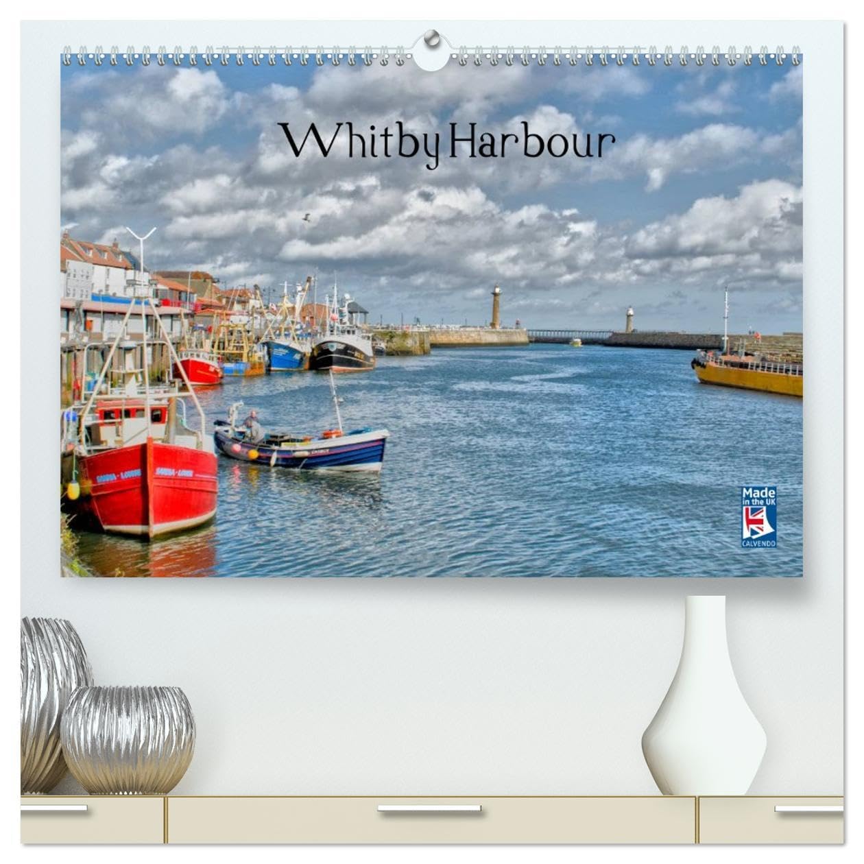 Whitby Harbour (High Quality Premium Wall Calendar 2026 DIN A2 landscape),CALVENDO 12 Month Wall Calendar: Seaside town and port Leisure, Home & Garden