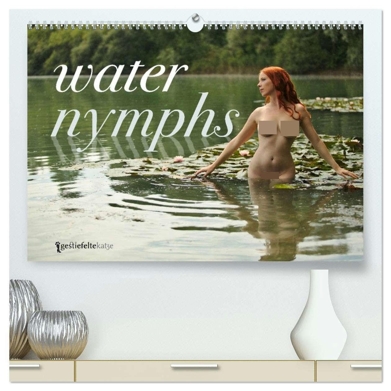 Water Nymphs (High Quality Premium Wall Calendar 2026 DIN A2 landscape),CALVENDO 12 Month Wall Calendar: An artistic, sensual nude calendar that combines women and water Social Sciences