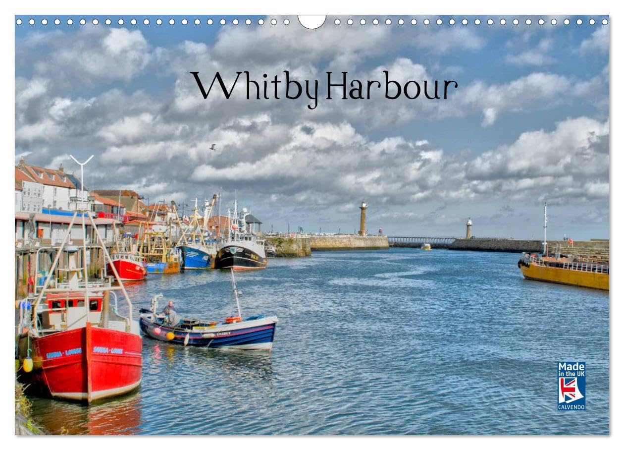 Whitby Harbour (Wall Calendar 2026 DIN A3 landscape), CALVENDO 12 Month Wall Calendar: Seaside town and port Leisure, Home & Garden
