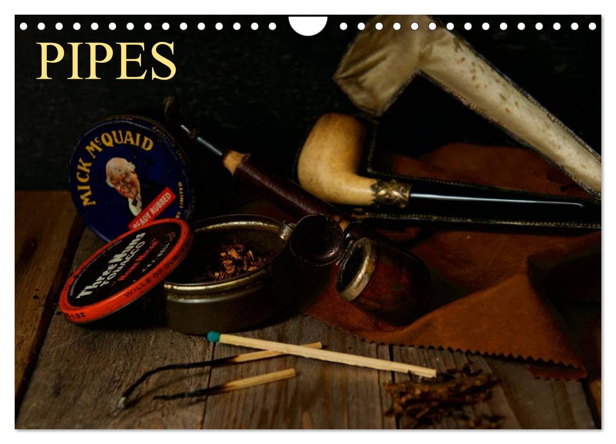 Pipes (Wall Calendar 2026 DIN A4 landscape), CALVENDO 12 Month Wall Calendar: A selection of various pipes and tobaccos quite vintage style Leisure, Home & Garden