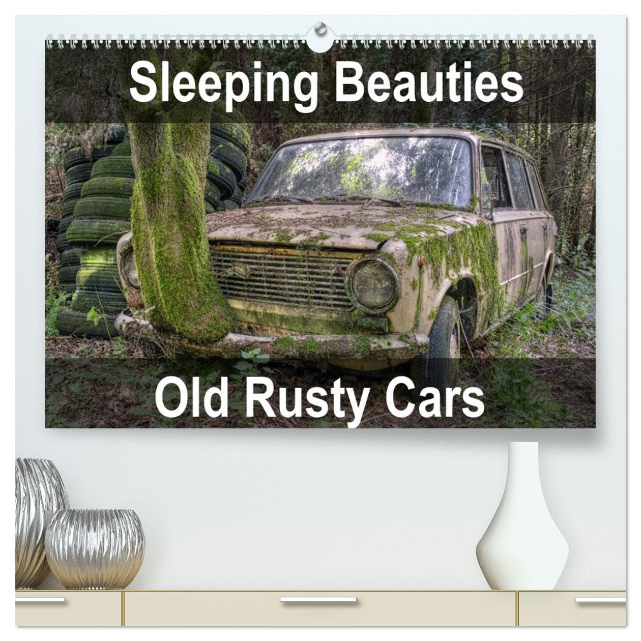 Sleeping Beauties Old Rusty Cars (High Quality Premium Wall Calendar 2026 DIN A2 landscape),CALVENDO 12 Month Wall Calendar: Old, rusty, abandoned classic cars Leisure, Home & Garden