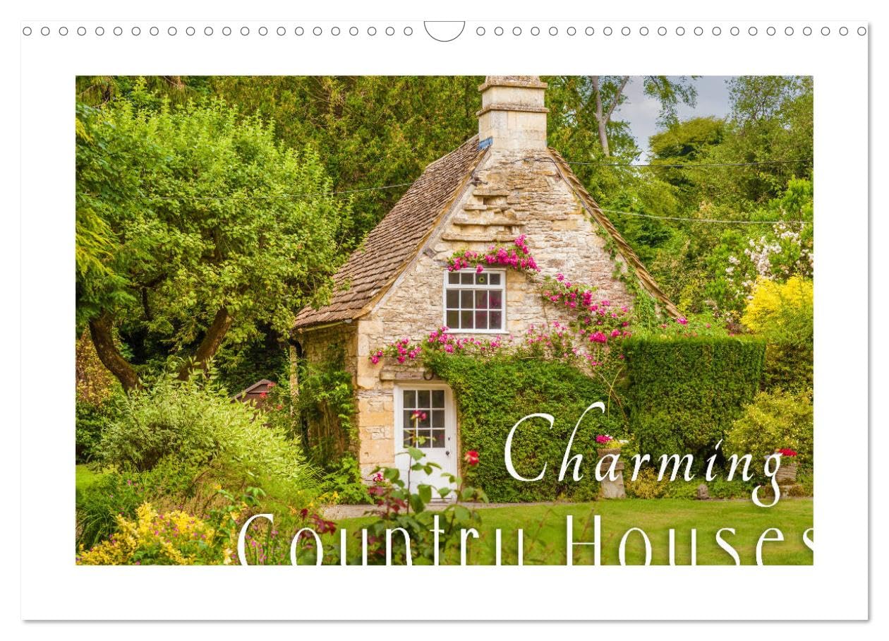 Charming Country Houses (Wall Calendar 2026 DIN A3 landscape), CALVENDO 12 Month Wall Calendar: Discover the most beautiful sides of country life with its romantic houses and gardens Film, Art & Culture