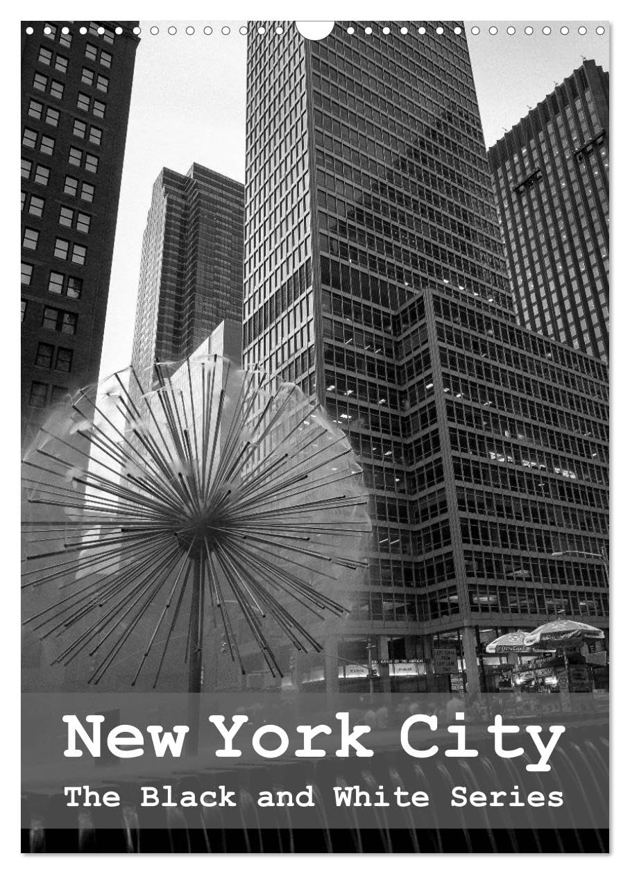 New York City (Wall Calendar 2026 DIN A3 portrait), CALVENDO 12 Month Wall Calendar: The Black and White Series Film, Art & Culture
