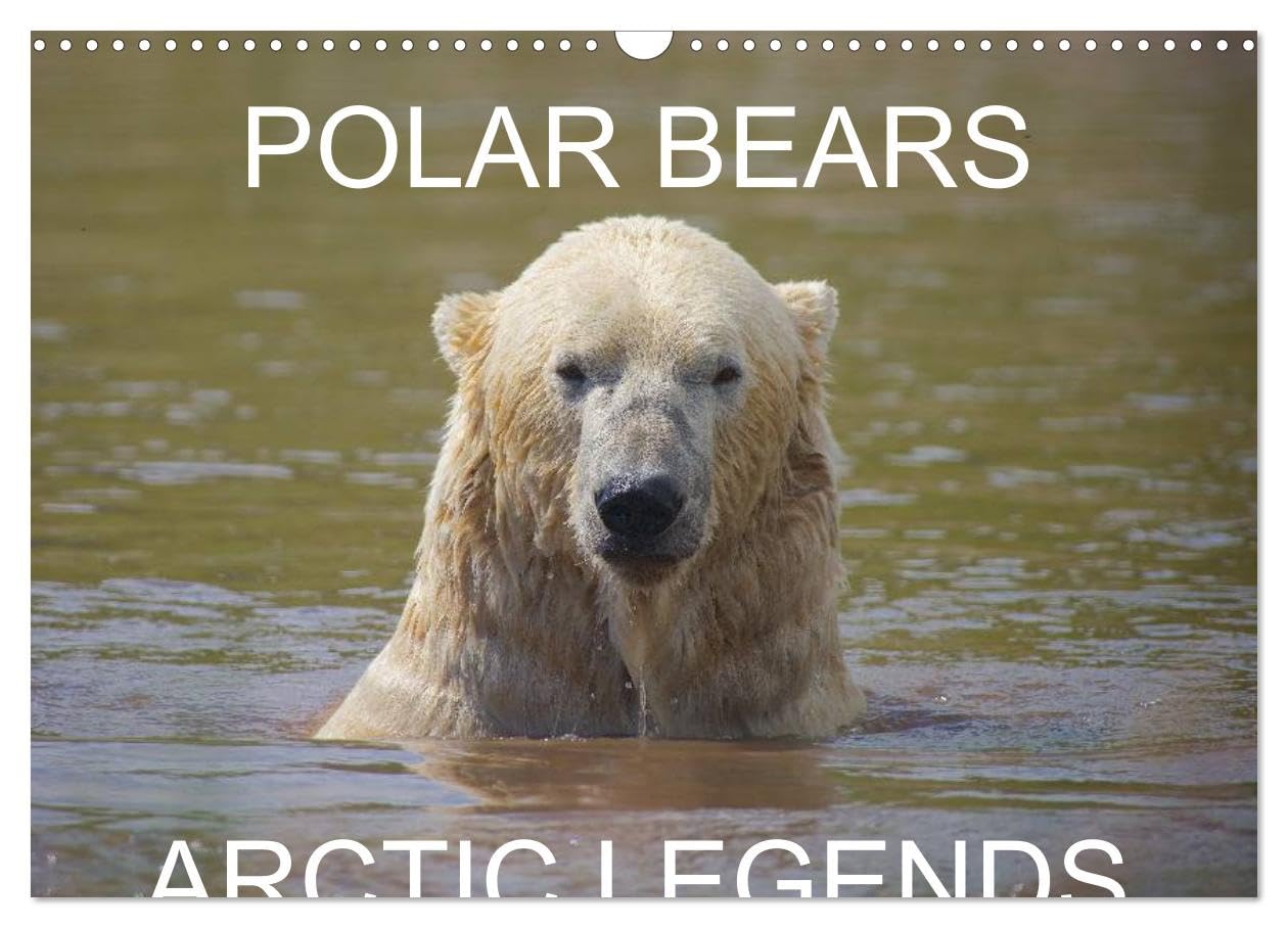POLAR BEARS - ARCTIC LEGENDS (Wall Calendar 2026 DIN A3 landscape), CALVENDO 12 Month Wall Calendar: 2 Male Polar Bears compete in a test of strength. Leisure, Home & Garden