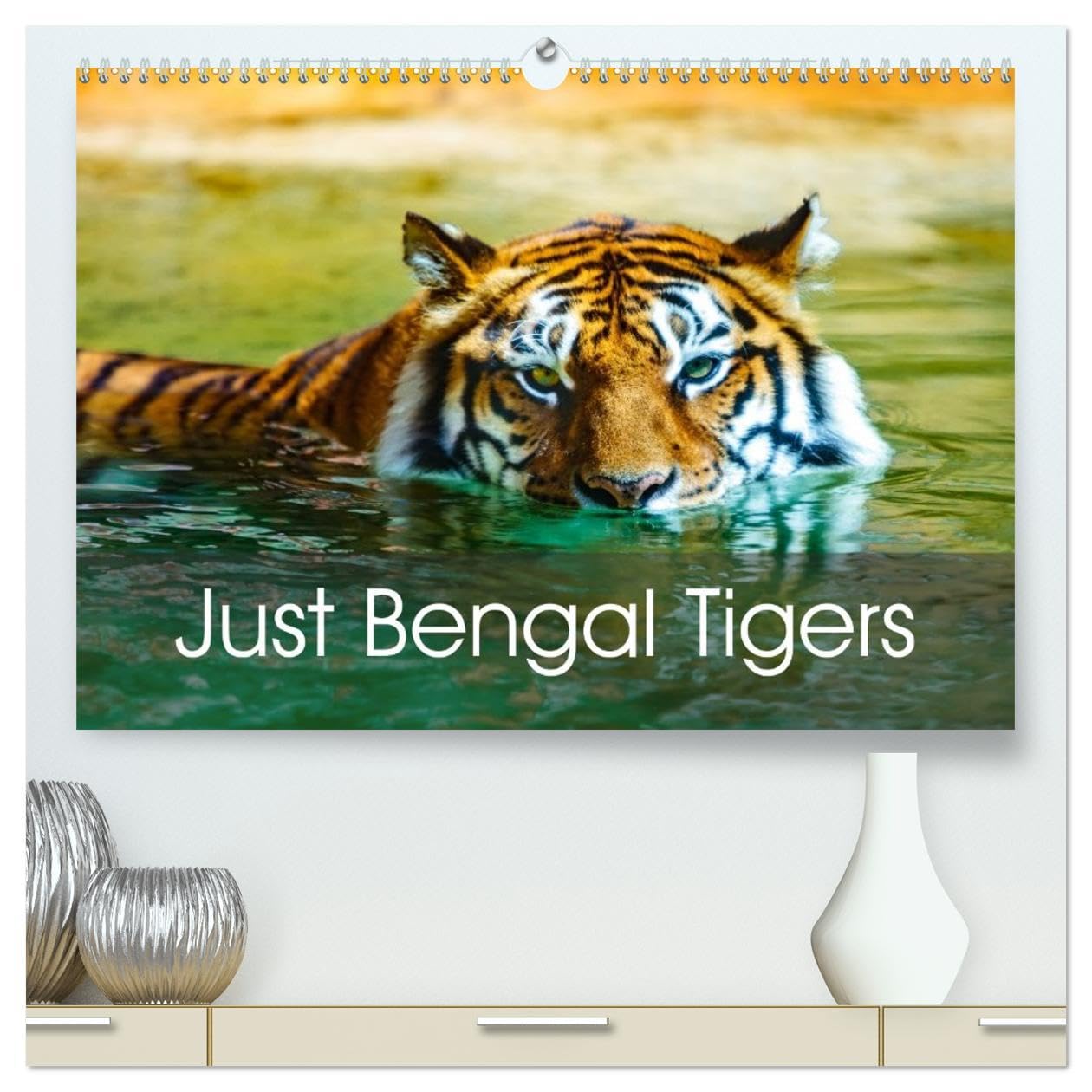 Just Bengal Tigers (High Quality Premium Wall Calendar 2026 DIN A2 landscape),CALVENDO 12 Month Wall Calendar: Magical Bengal Tigers Both Yellow and White with Stripes Natural Sciences