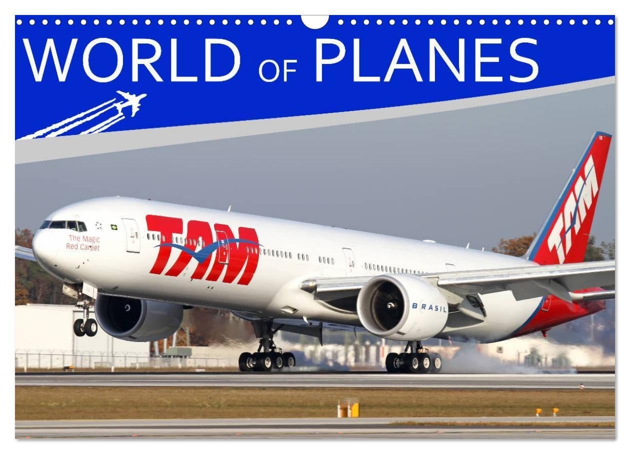 World of Planes (Wall Calendar 2026 DIN A3 landscape), CALVENDO 12 Month Wall Calendar: This calendar contains stunning aircraft photos in many interesting light situations and perspectives. Books
