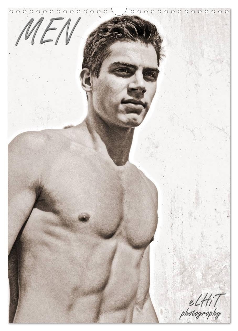 MEN by eLHiT photography (Wall Calendar 2026 DIN A3 portrait), CALVENDO 12 Month Wall Calendar: shirtless males, monthly calendar, 14 pages Social Sciences