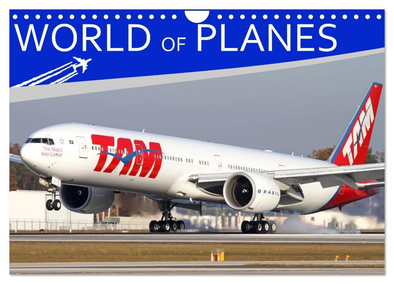 World of Planes (Wall Calendar 2026 DIN A4 landscape), CALVENDO 12 Month Wall Calendar: This calendar contains stunning aircraft photos in many interesting light situations and perspectives. Books