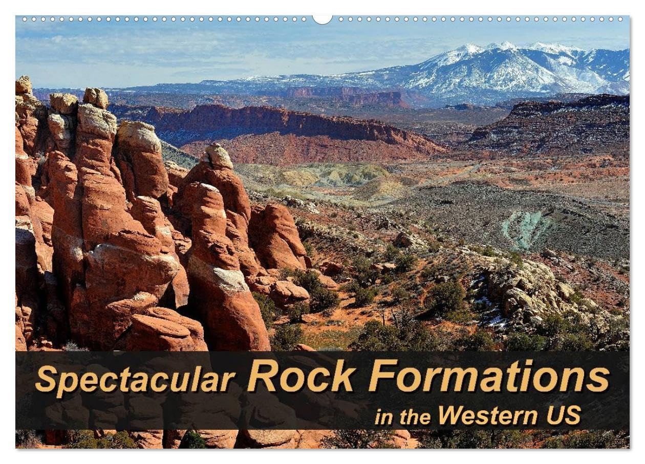 Spectacular Rock Formations in the Western US (Wall Calendar 2026 DIN A2 landscape), CALVENDO 12 Month Wall Calendar: Natural wonders of stone in the unique canyons and National Parks of the US Leisure, Home & Garden