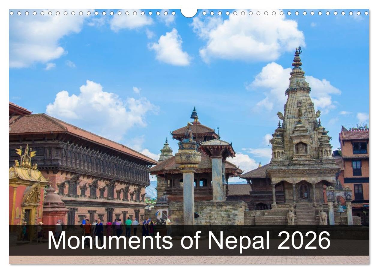 Monuments of Nepal 2026 (Wall Calendar 2026 DIN A3 landscape), CALVENDO 12 Month Wall Calendar: The best photos from Wiki Loves Monuments, the world's largest photo competition on Wikipedia Books