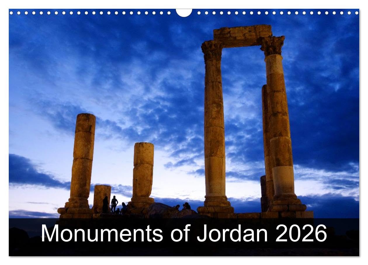 Monuments of Jordan 2026 (Wall Calendar 2026 DIN A3 landscape), CALVENDO 12 Month Wall Calendar: The best photos from Wiki Loves Monuments, the world's largest photo competition on Wikipedia Books