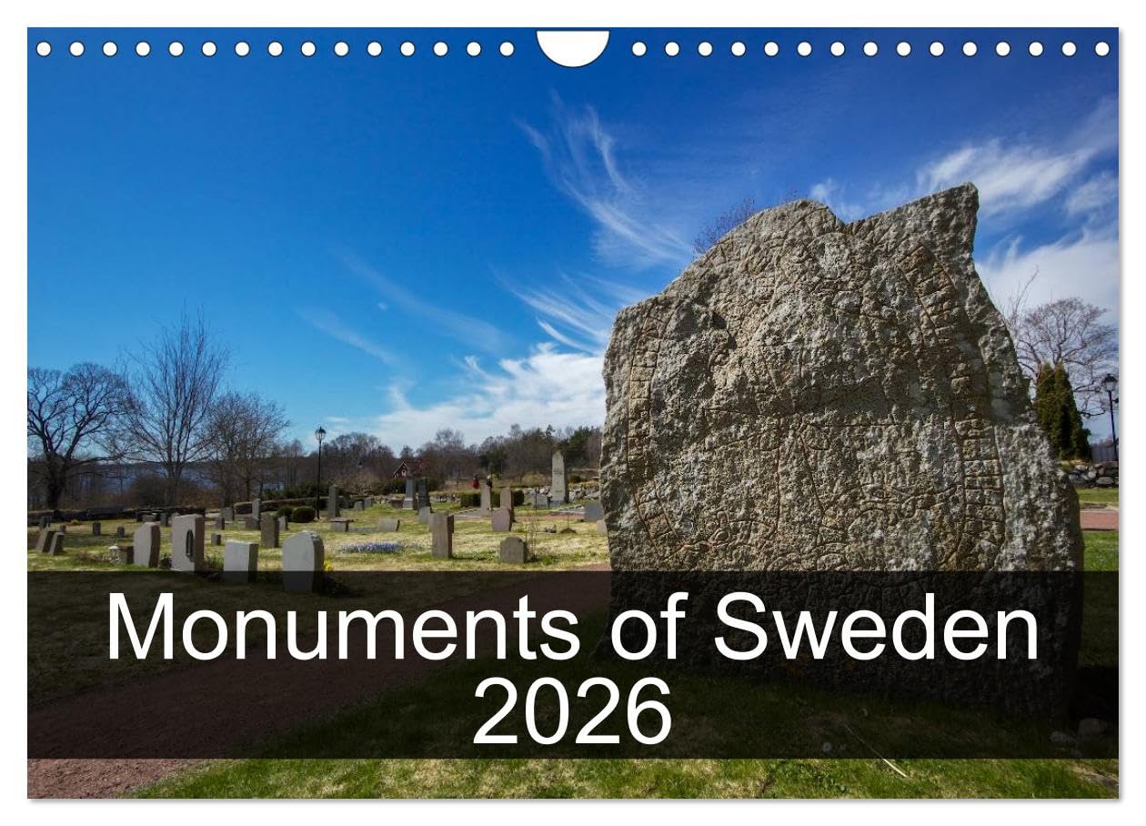 Monuments of Sweden 2026 (Wall Calendar 2026 DIN A4 landscape), CALVENDO 12 Month Wall Calendar: The best photos from Wiki Loves Monuments, the world's largest photo competition on Wikipedia Books