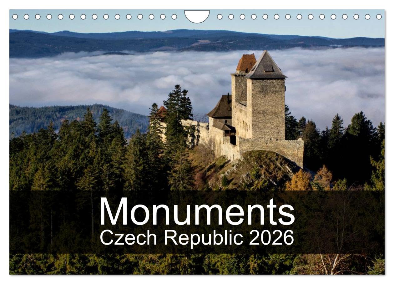 Monuments of Czech Republic 2026 (Wall Calendar 2026 DIN A4 landscape), CALVENDO 12 Month Wall Calendar: The best photos from Wiki Loves Monuments, the world's largest photo competition on Wikipedia Books