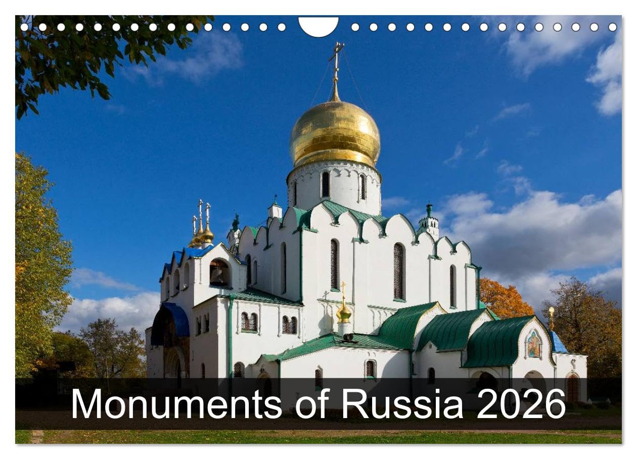 Monuments of Russia 2026 (Wall Calendar 2026 DIN A4 landscape), CALVENDO 12 Month Wall Calendar: The best photos from Wiki Loves Monuments, the world's largest photo competition on Wikipedia Books