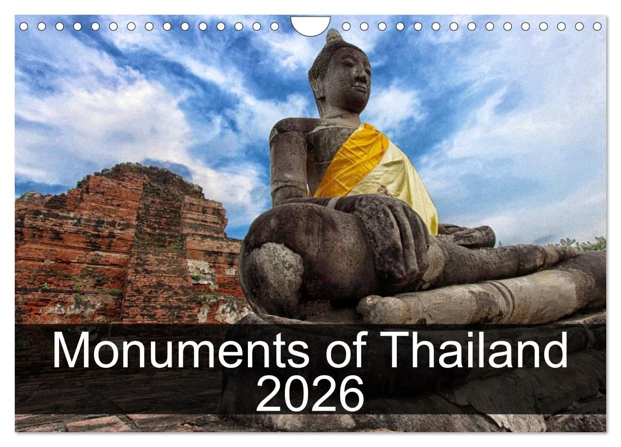 Monuments of Thailand 2026 (Wall Calendar 2026 DIN A4 landscape), CALVENDO 12 Month Wall Calendar: The best photos from Wiki Loves Monuments, the world's largest photo competition on Wikipedia Books