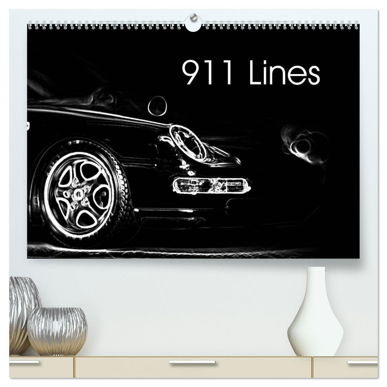 911 Lines (High Quality Premium Wall Calendar 2026 DIN A2 landscape),CALVENDO 12 Month Wall Calendar: A German Sportscar in lines Social Sciences