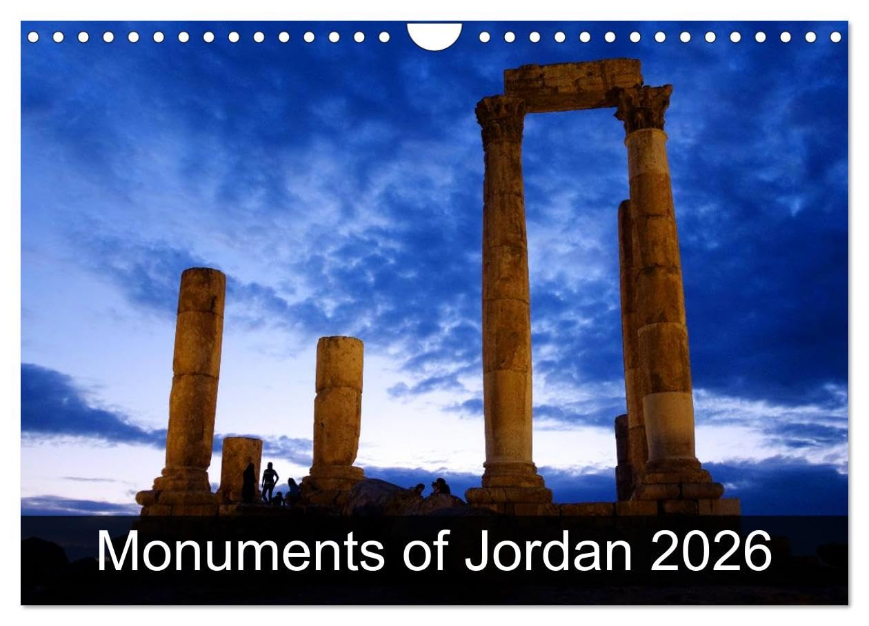 Monuments of Jordan 2026 (Wall Calendar 2026 DIN A4 landscape), CALVENDO 12 Month Wall Calendar: The best photos from Wiki Loves Monuments, the world's largest photo competition on Wikipedia Books