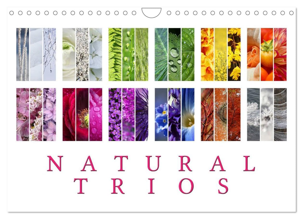 Natural Trios (Wall Calendar 2026 DIN A4 landscape), CALVENDO 12 Month Wall Calendar: Enjoy the beauty of natural colour trios Social Sciences