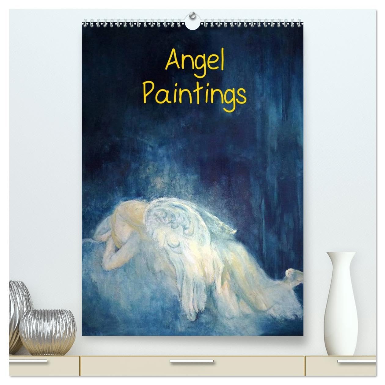 Angel paintings (High Quality Premium Wall Calendar 2026 DIN A2 portrait),CALVENDO 12 Month Wall Calendar: Colourful angel paintings Social Sciences