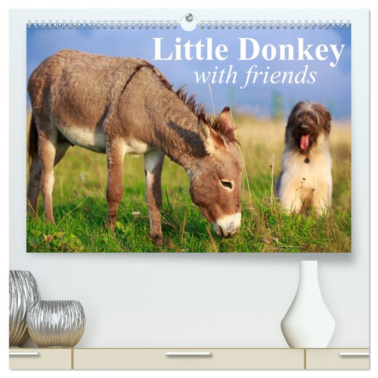 Little Donkey with Friends (High Quality Premium Wall Calendar 2026 DIN A2 landscape),CALVENDO 12 Month Wall Calendar: Sweet donkey with his lovley Friends Natural Sciences